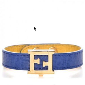 Fendi Crayons Reversible Yellow Bracelet